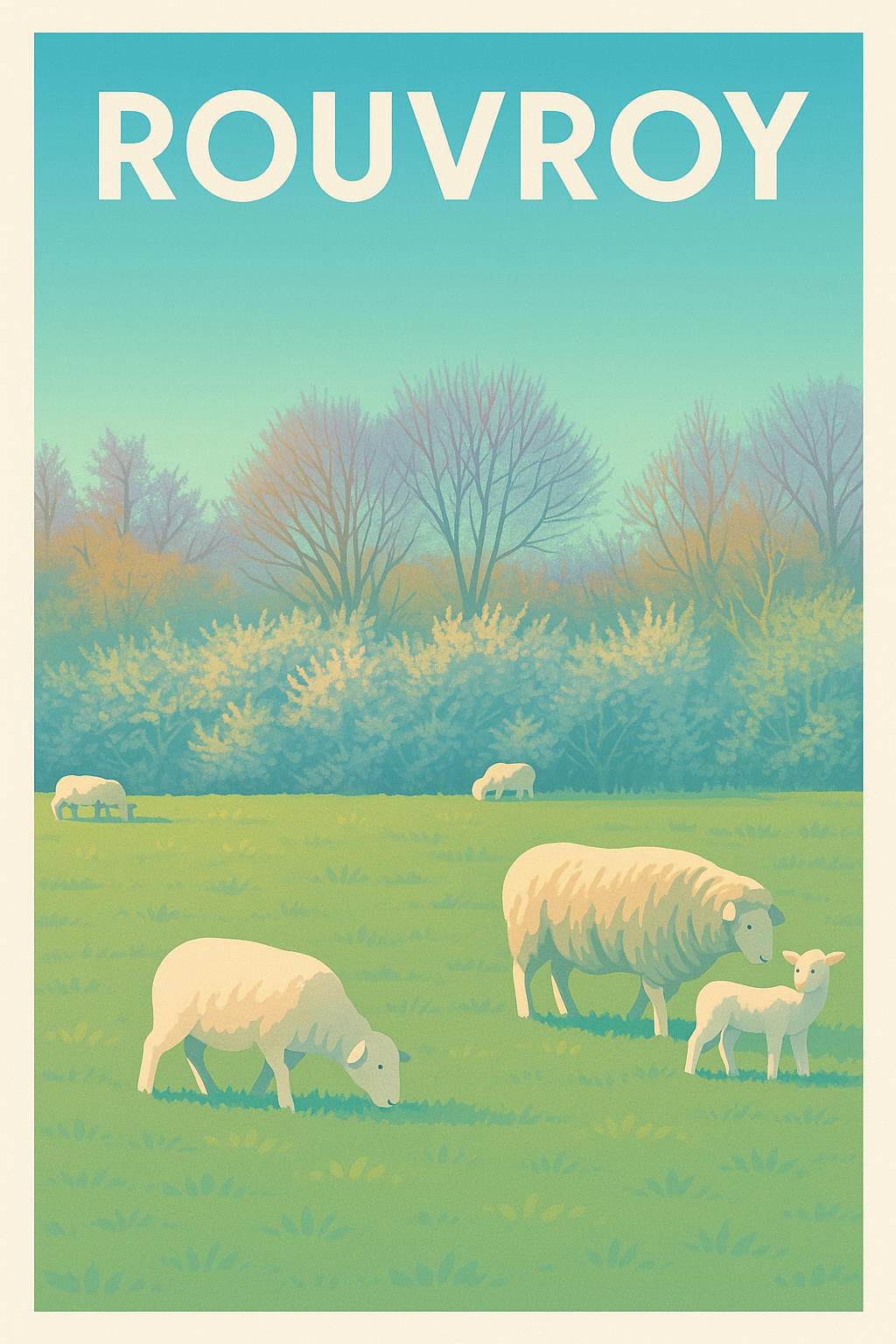 Affiche de Rouvroy - Douceur pastorale au cœur de la nature