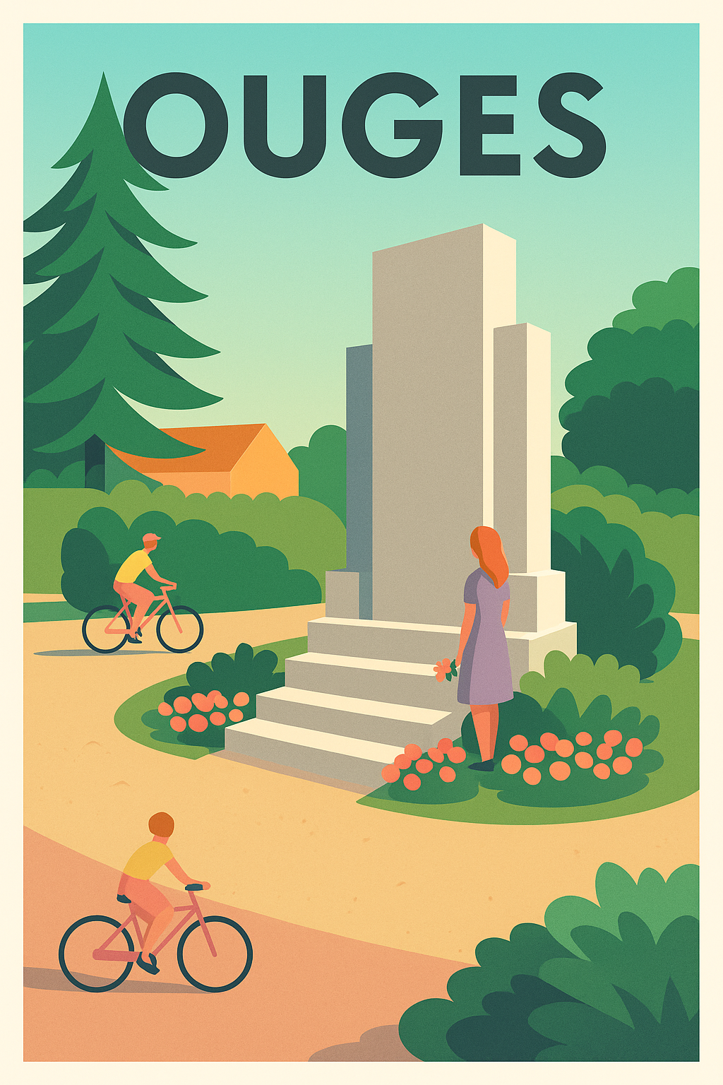 Affiche de Ouges - Tranquillité et nature en mouvement