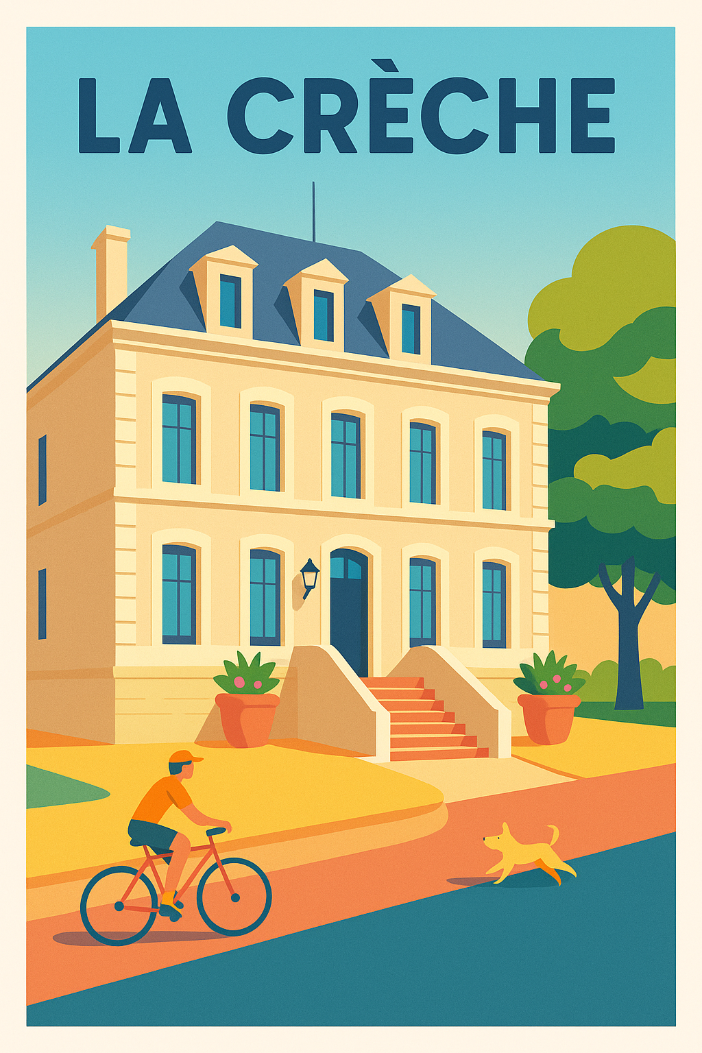 Affiche de La Crèche - Charme et douceur à vélo