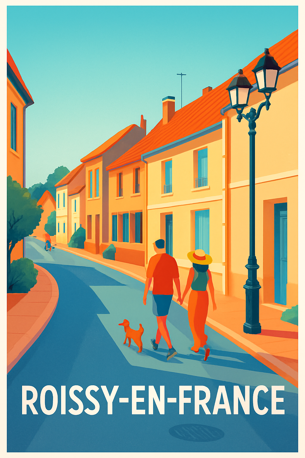 Affiche de Roissy-en-France - Promenade paisible au cœur de la ville