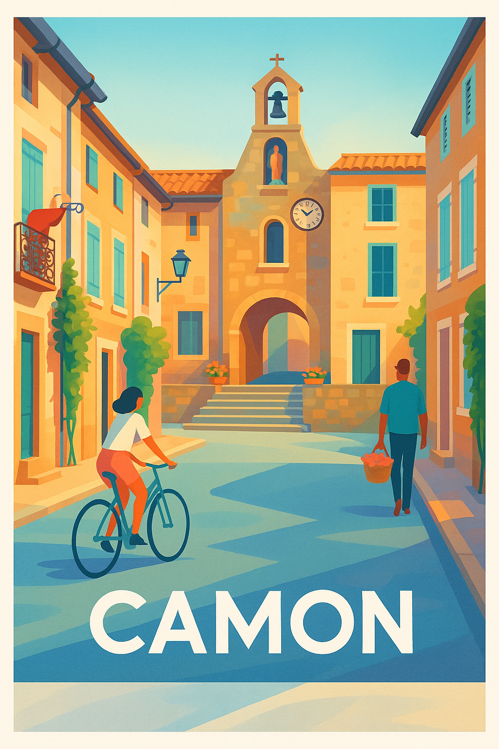 Affiche Camon — Charme et Sérénité en Pays Cathare · poster d'art de Camon