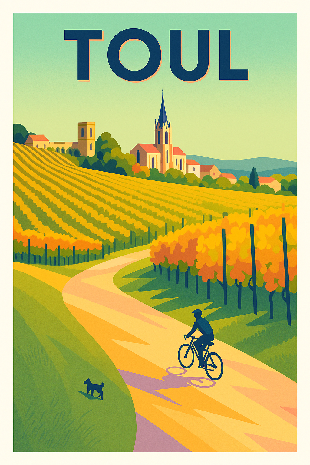 Affiche de Toul - Balade champêtre au pays des vignobles