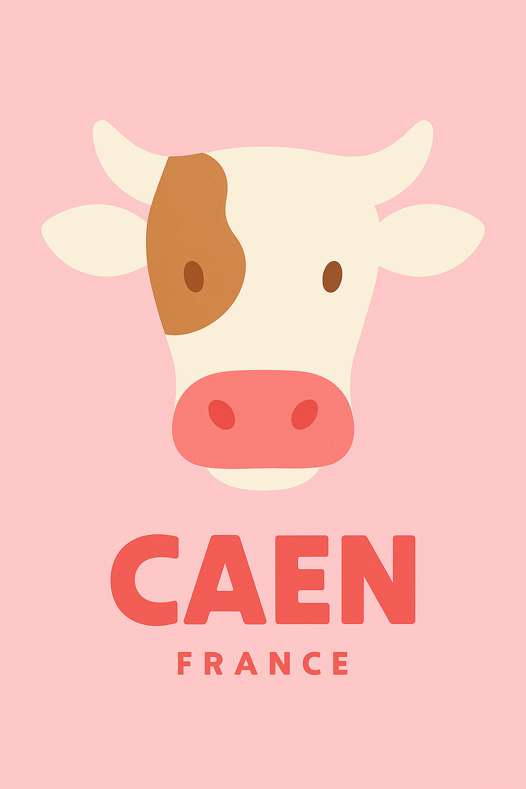 Affiche Caen — La douceur normande en affiche · poster d'art de Caen