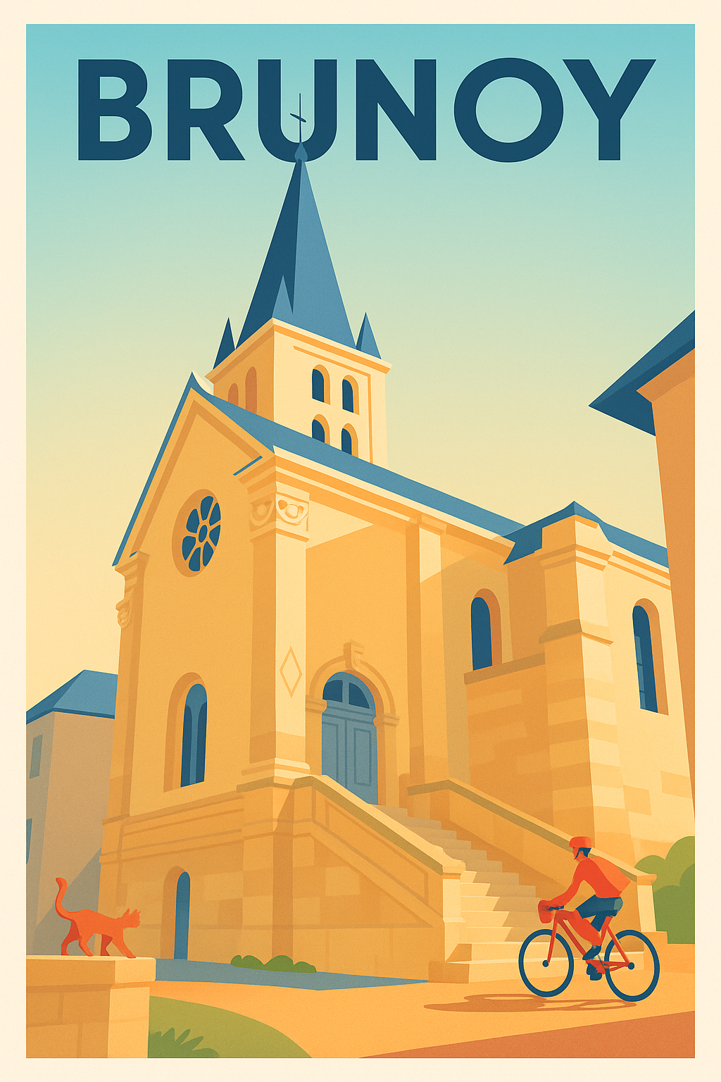 Affiche Brunoy — Charme et Sérénité en Essonne · poster d'art de Brunoy