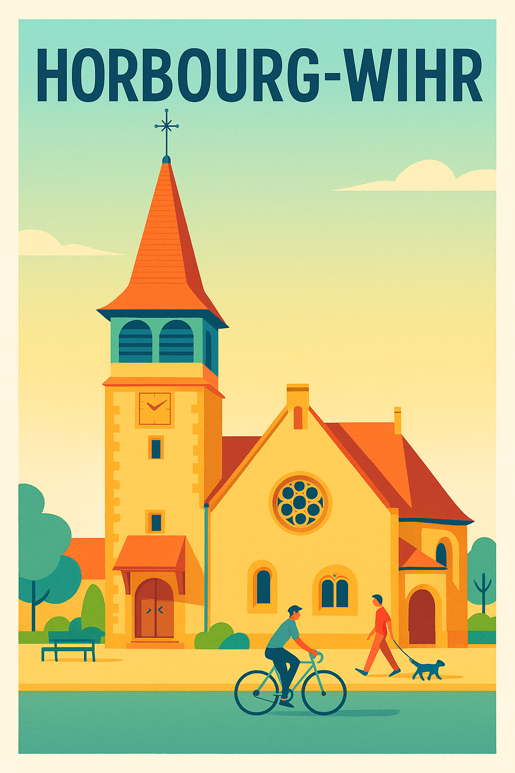 Affiche de Horbourg-Wihr - Charme et Tranquillité Alsacienne