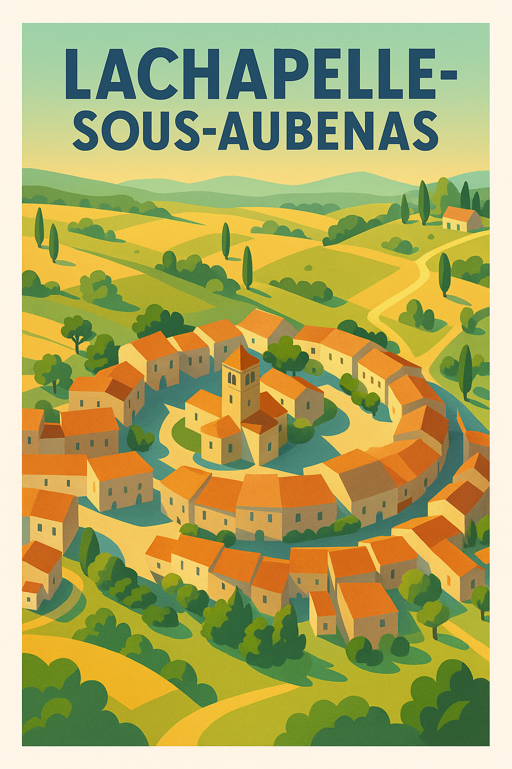 Affiche de Lachapelle-sous-Aubenas - Le charme authentique au cœur de l'Ardèche