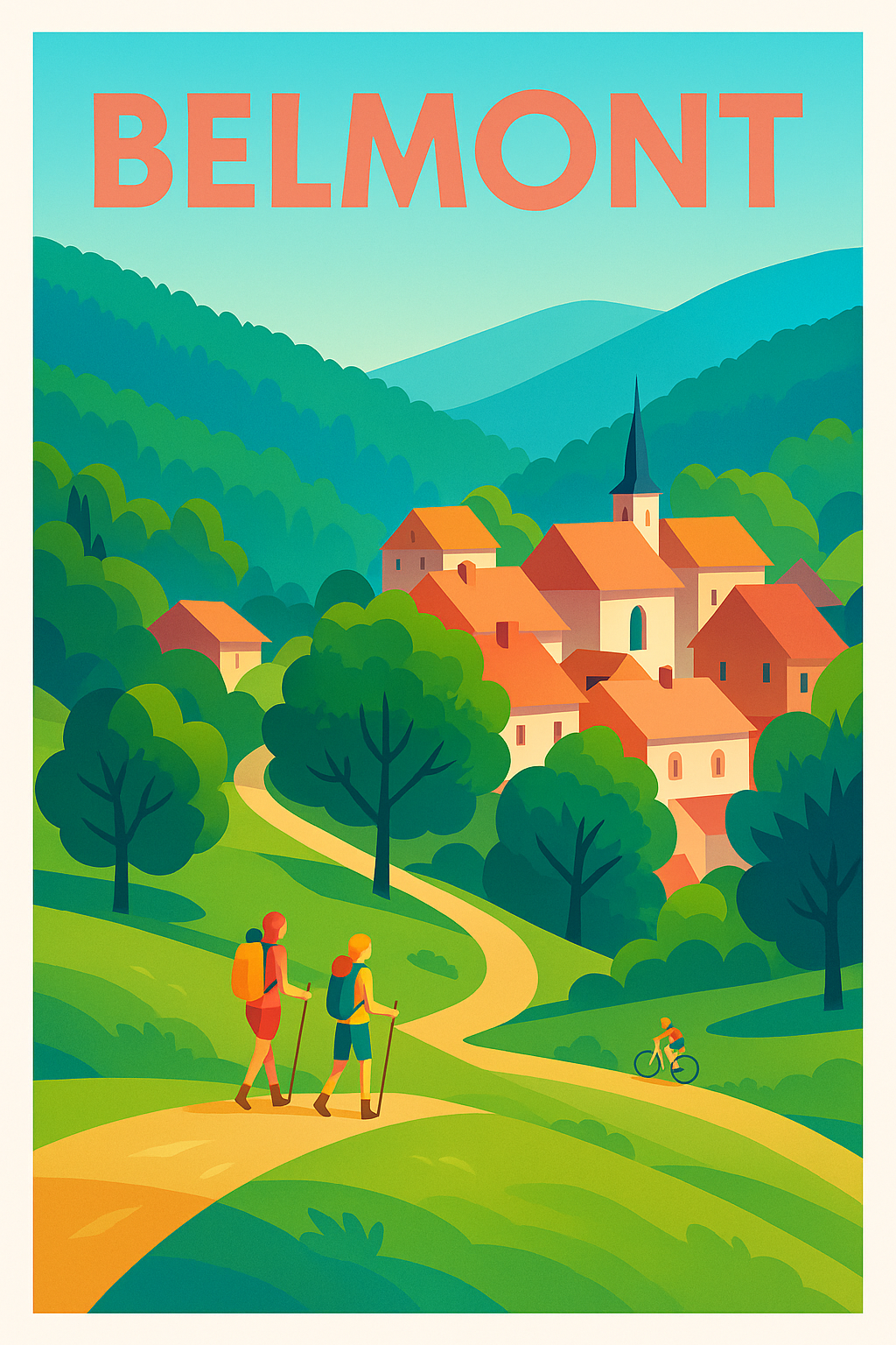 Affiche Belmont — L'évasion au cœur de la nature · poster d'art de Belmont
