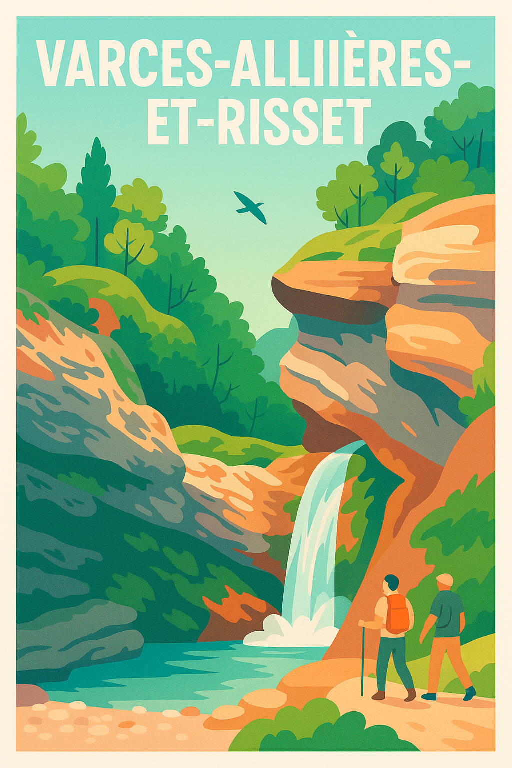 Affiche de Varces-Allières-et-Risset - Évasion nature entre falaises et cascades