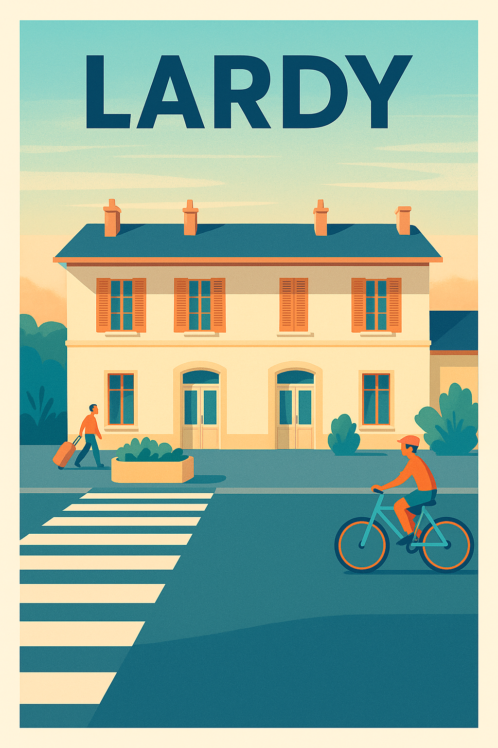 Affiche de Lardy - Charme provincial et douceur de vivre