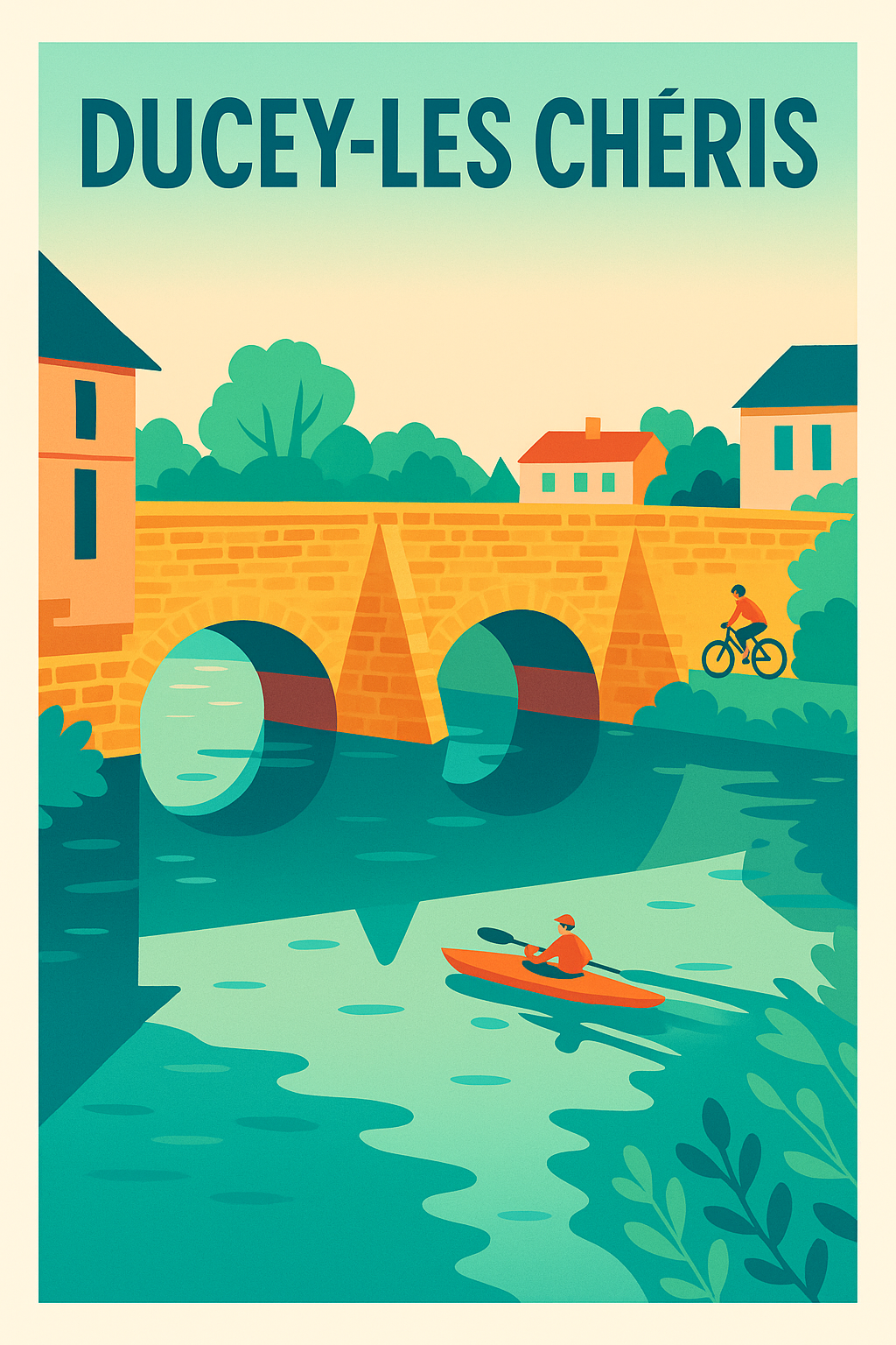 Affiche de Ducey-Les Chéris - Charme et sérénité au fil de l'eau