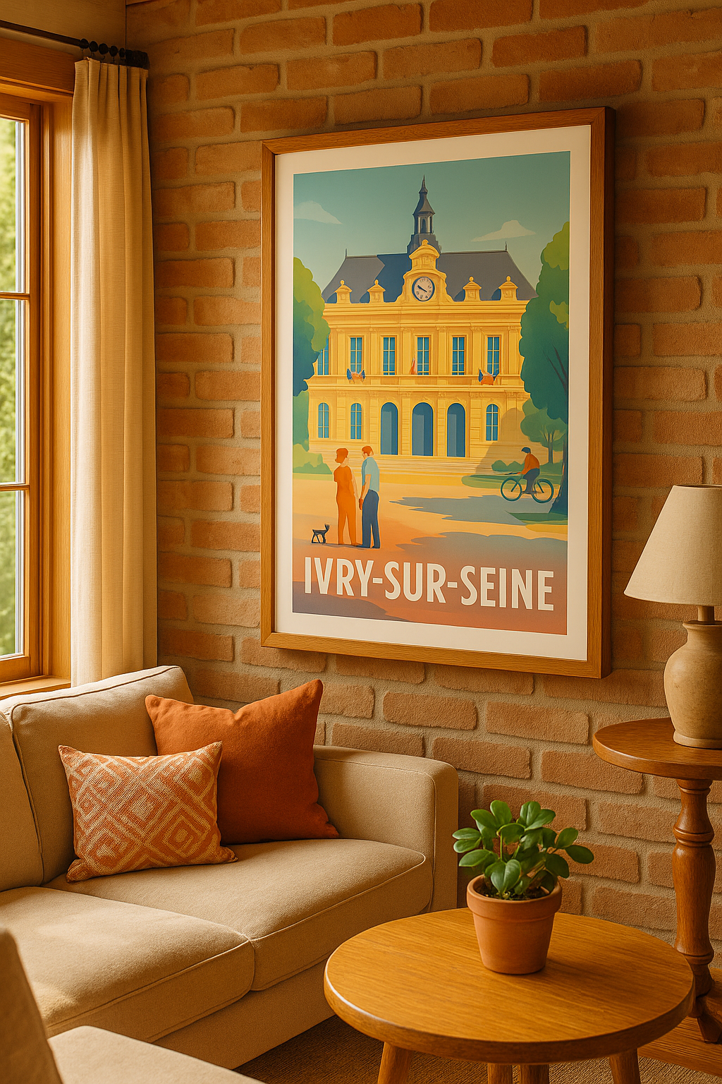 Affiche Ivry-sur-Seine - Charme et patrimoine aux portes de Paris - Afich