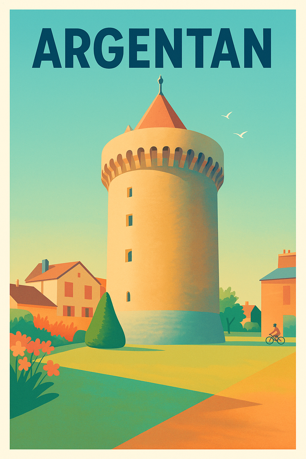 Affiche de Argentan - Charme intemporel de la Tour de la ville