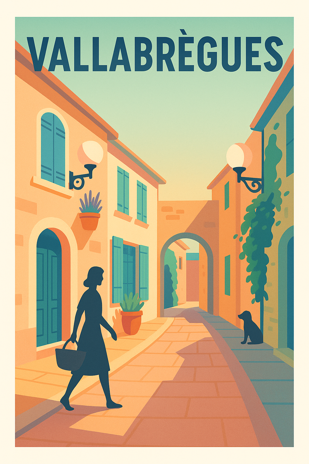 Affiche de Vallabrègues - Charme et sérénité au cœur de la Provence