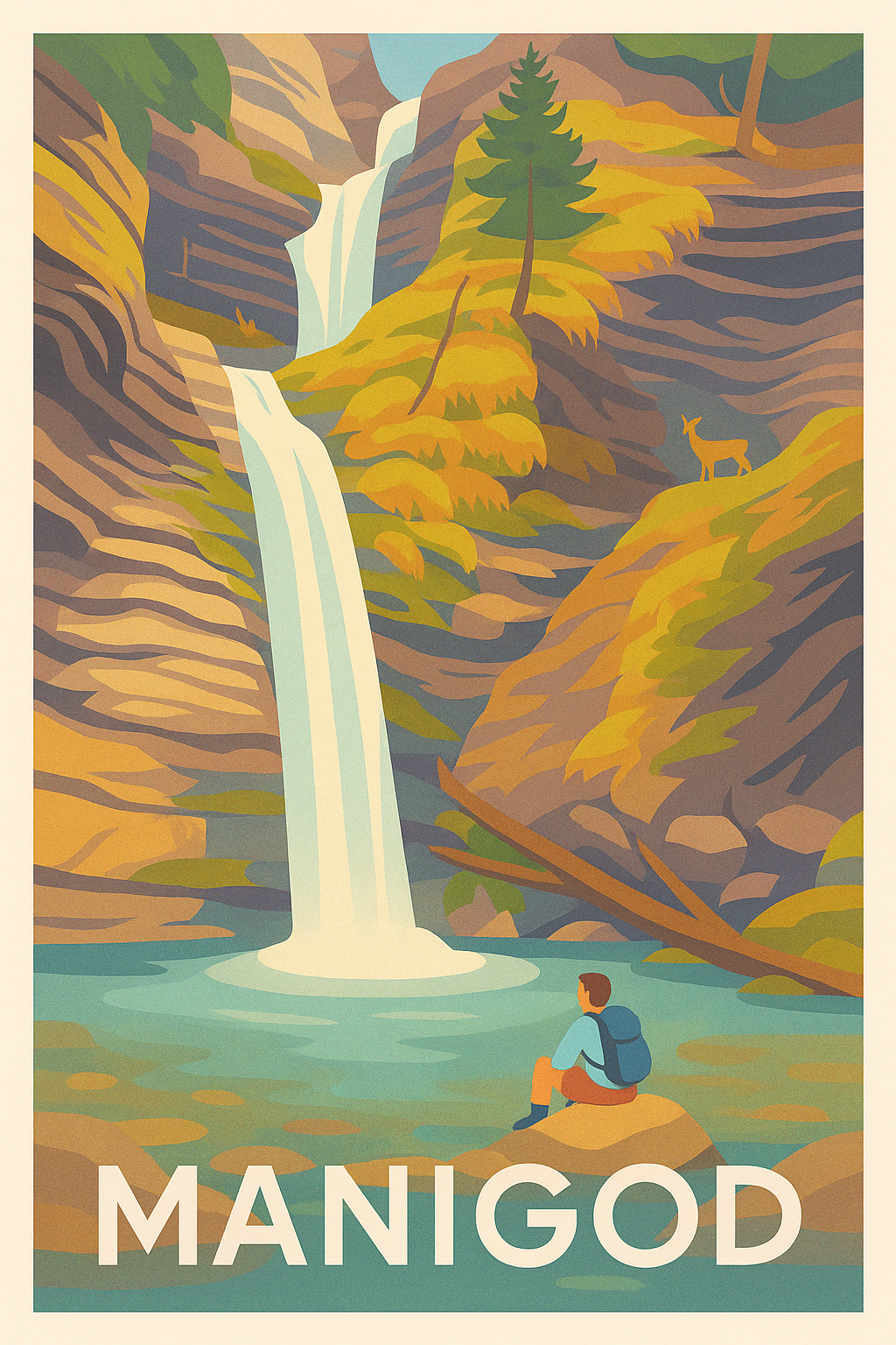 Affiche Manigod — Nature et Sérénité à l'État Pur · poster d'art de Manigod