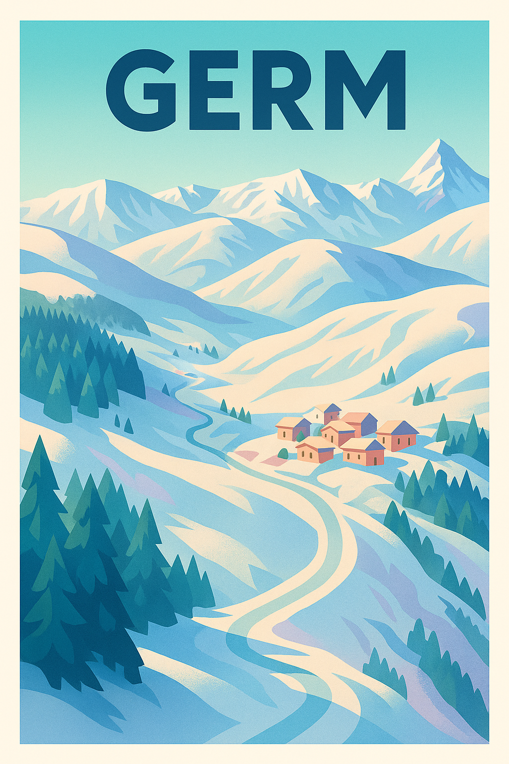 Affiche de Germ - Échappée hivernale dans les Alpes