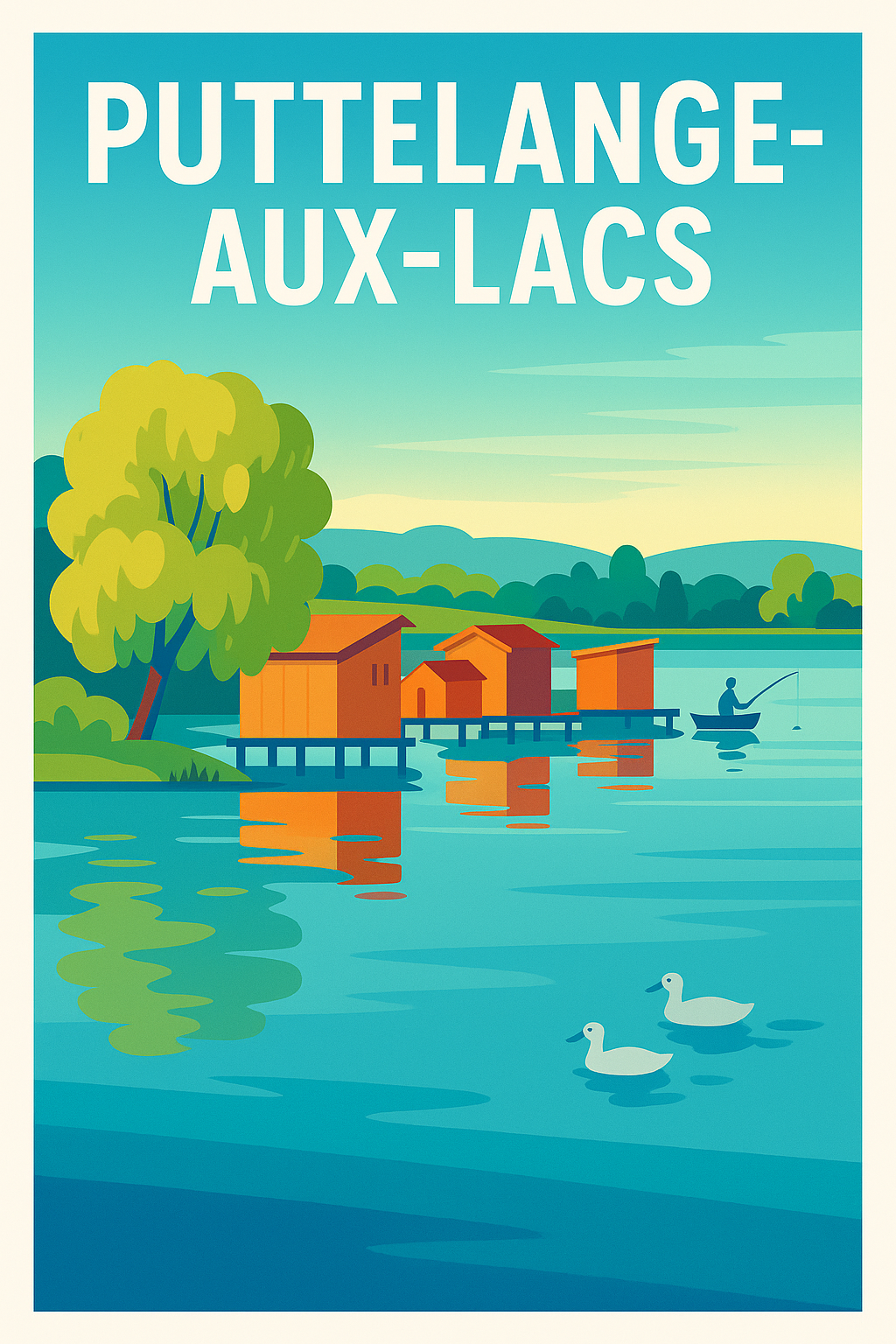 Affiche de Puttelange-aux-Lacs - Sérénité au fil de l'eau