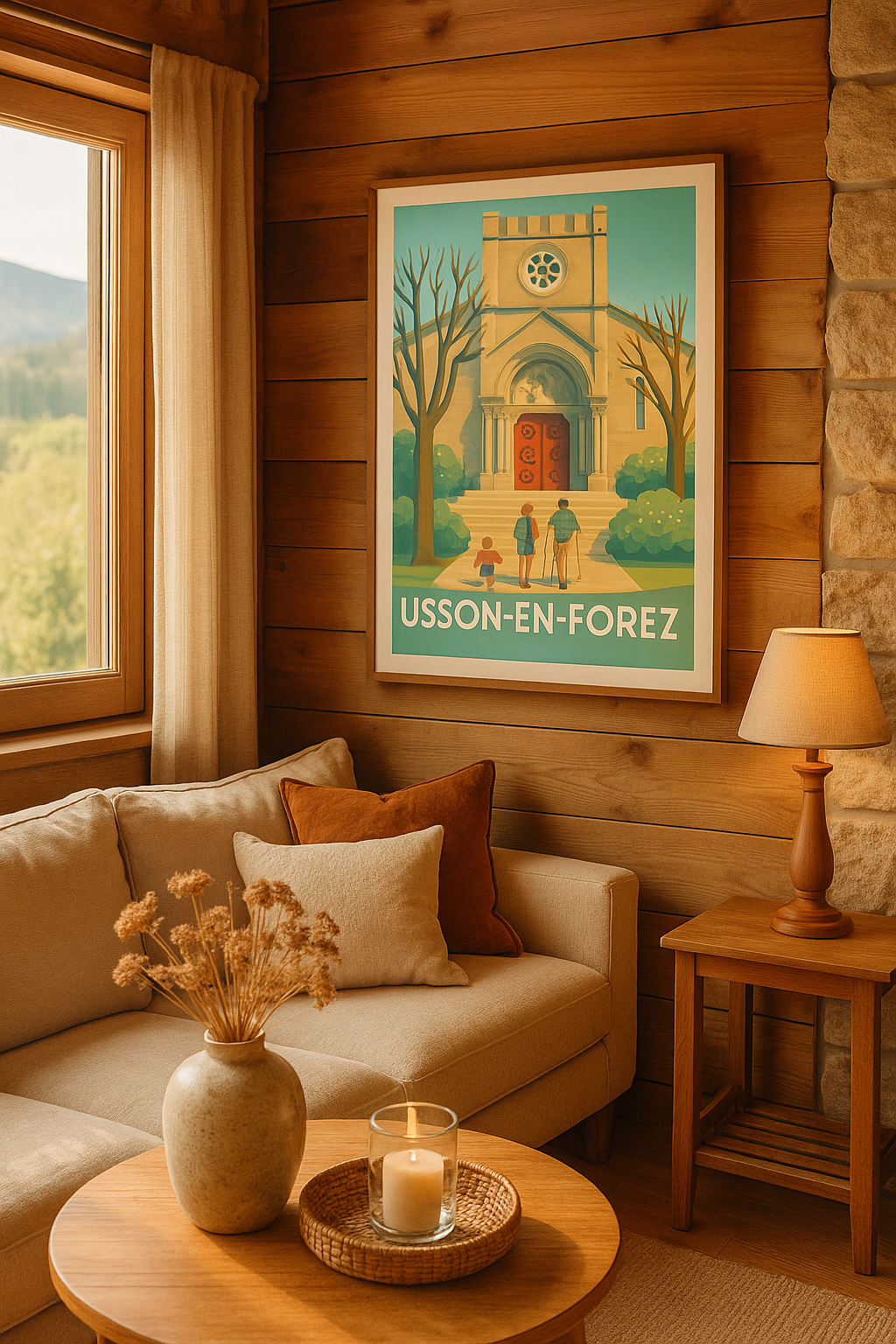 Mise en situation Affiche de Usson-en-Forez - Explorez le charme historique et naturel