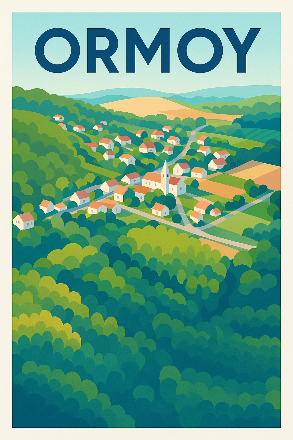 Affiche de Ormoy - Charme bucolique et douceur de la campagne