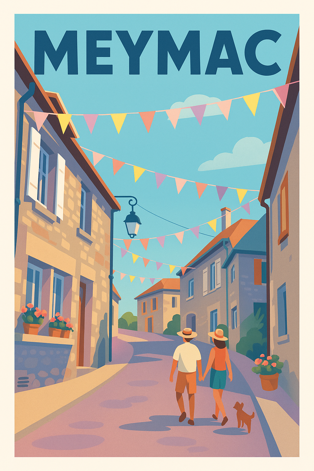 Affiche de Meymac - Charmante promenade sous les guirlandes colorées