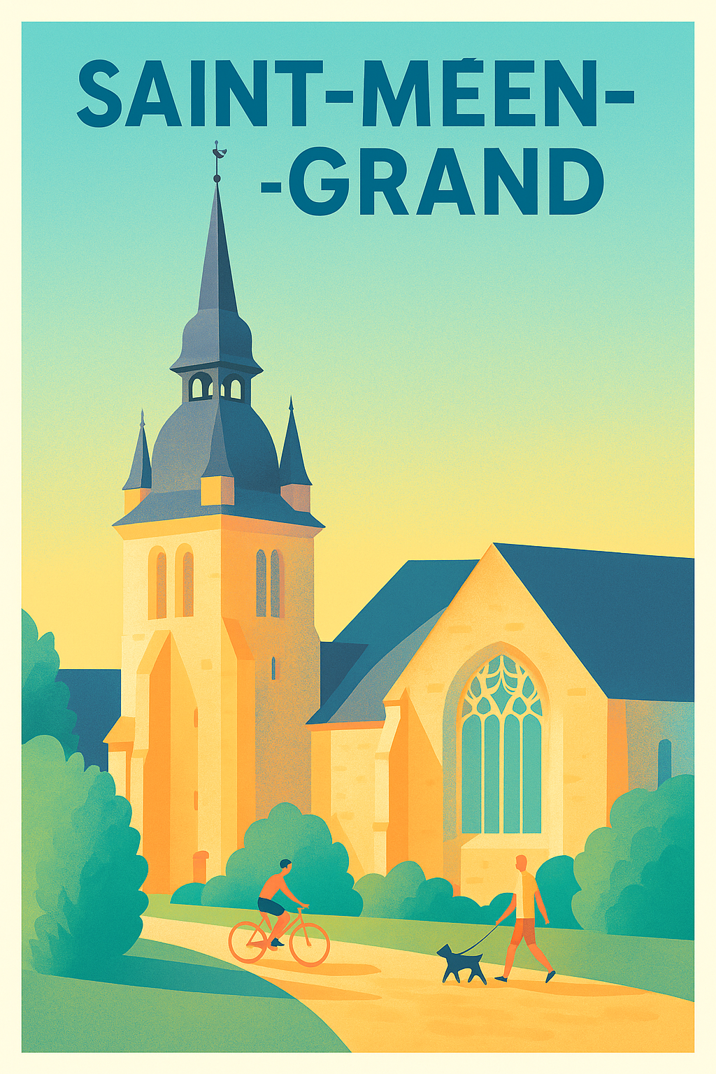 Affiche de Saint-Méen-le-Grand - Un havre de sérénité et patrimoine