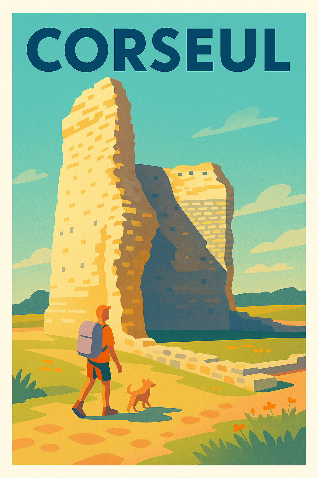 Affiche de Corseul - À la découverte des vestiges historiques