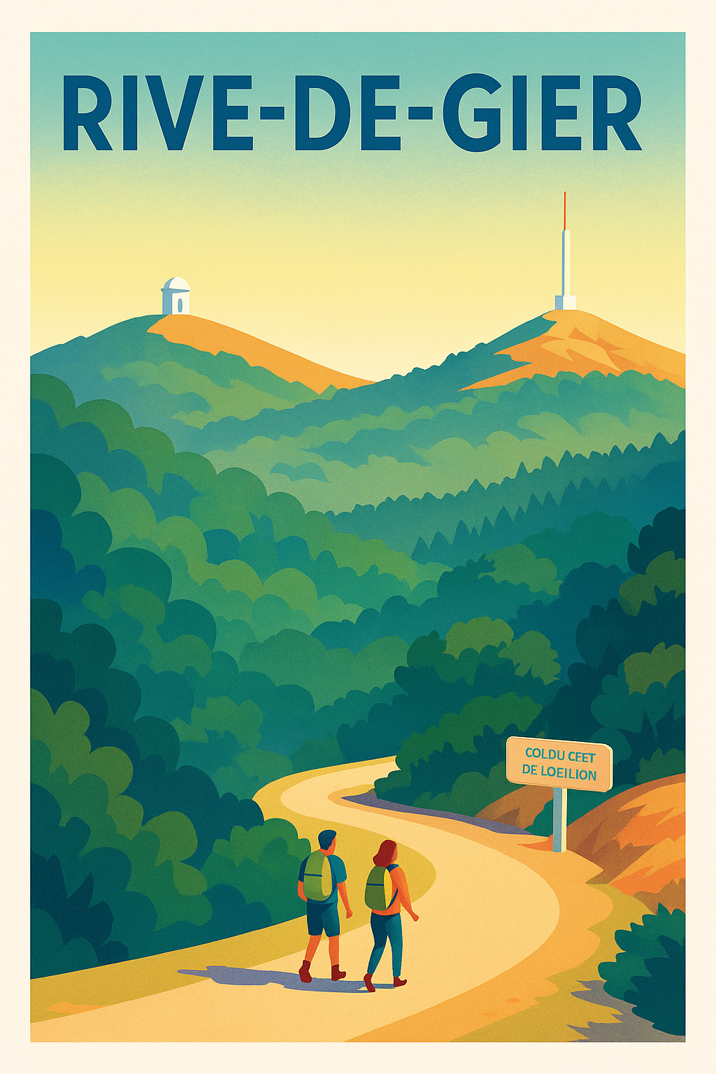 Affiche de Rive-de-Gier - L'appel des sentiers verdoyants