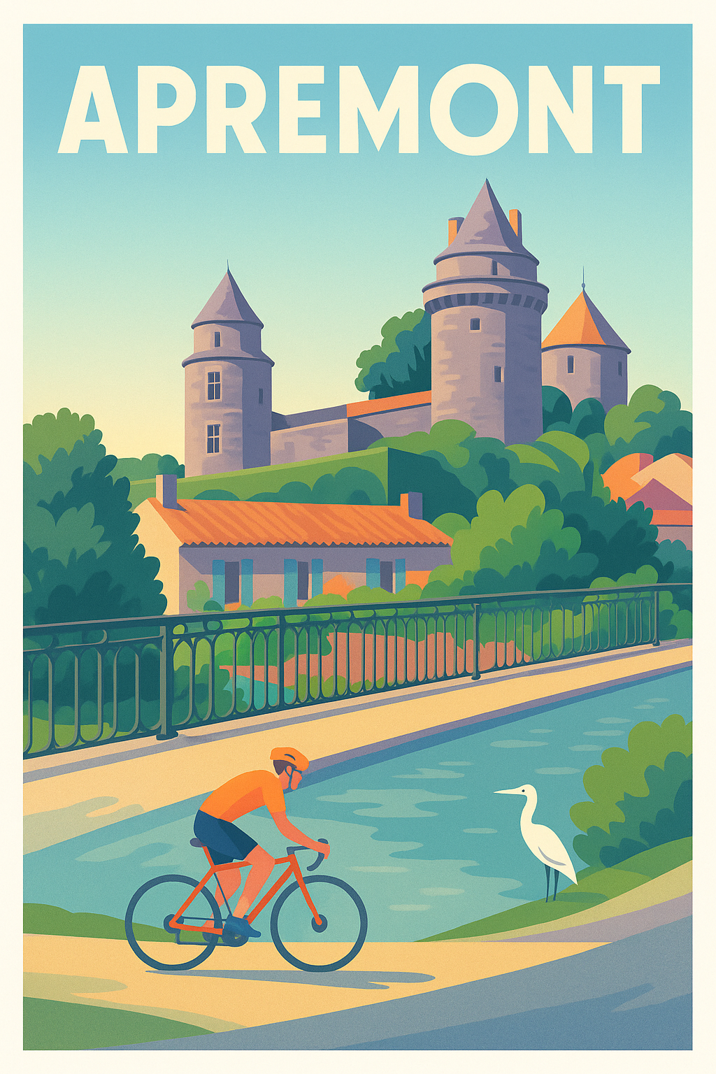 Affiche Apremont — Évasion et Douceur de Vivre · poster d'art de Apremont
