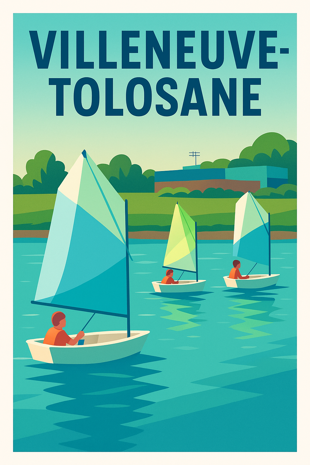 Affiche de Villeneuve-Tolosane - Escapade nautique apaisante