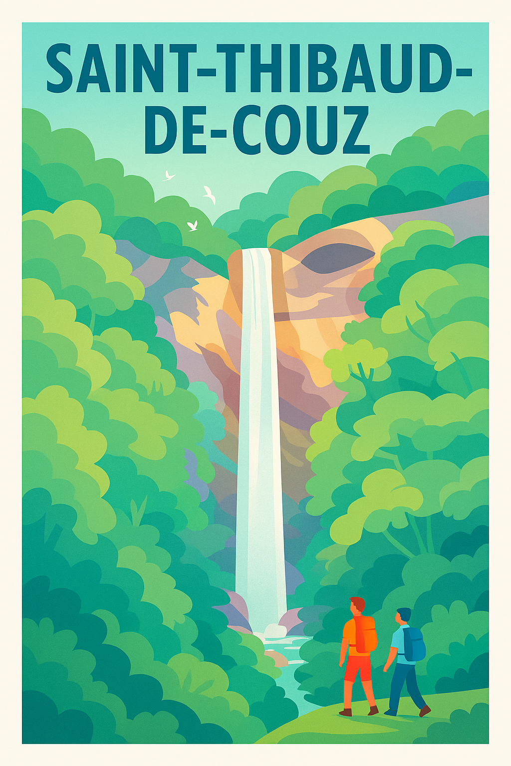 Affiche de Saint-Thibaud-de-Couz - Évasion naturelle et cascade majestueuse