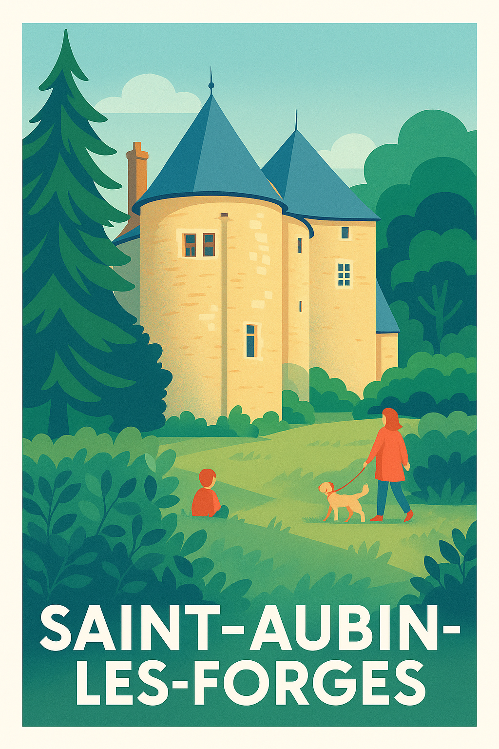 Affiche de Saint-Aubin-les-Forges - Charme et sérénité au cœur de la nature