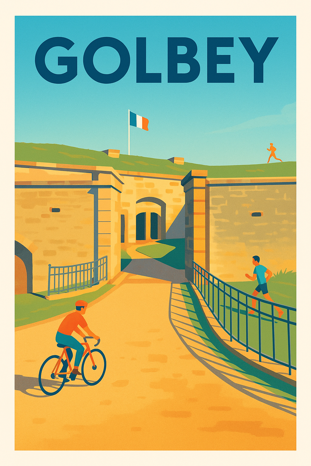 Affiche de Golbey - Esprit sportif et patrimoine historique