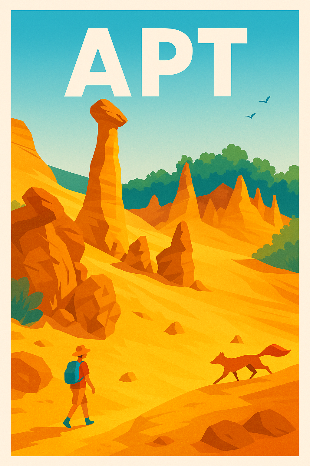 Affiche de Apt - L'évasion au cœur des paysages ocres