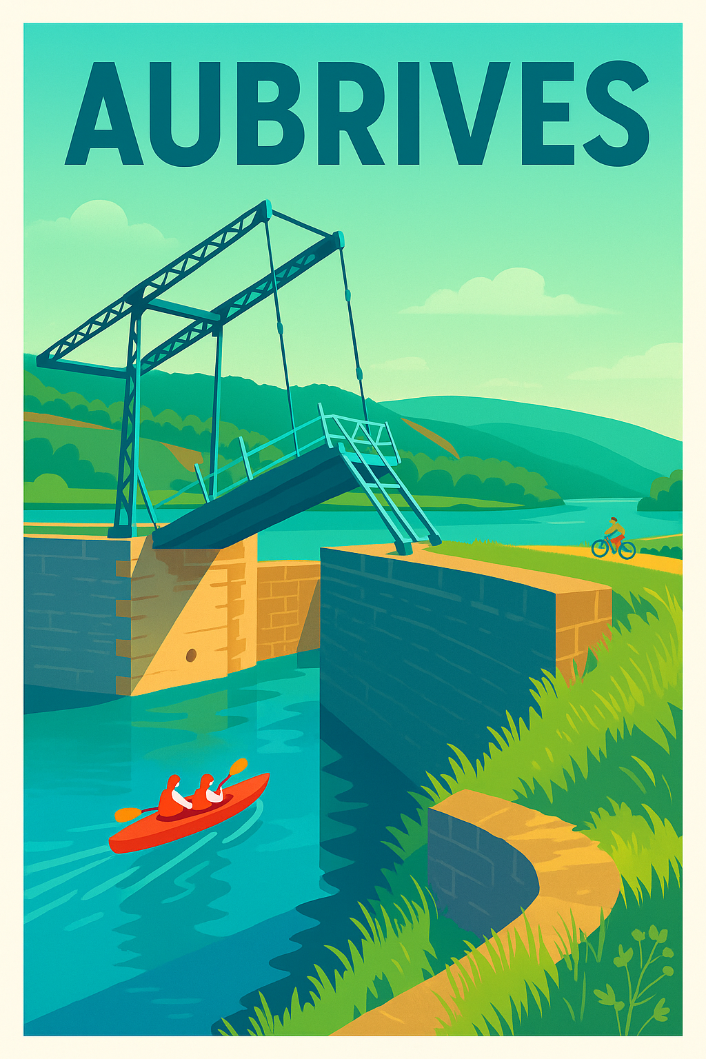 Affiche de Aubrives - Charme et aventure au fil de l'eau