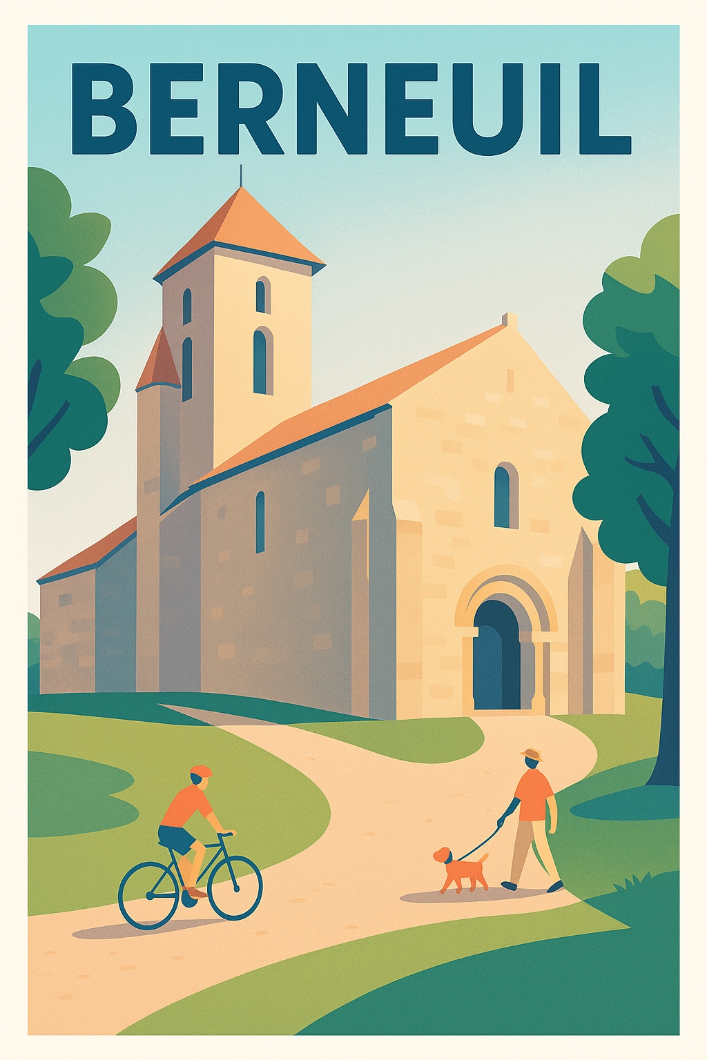 Affiche de Berneuil - Un havre de paix au cœur de la nature