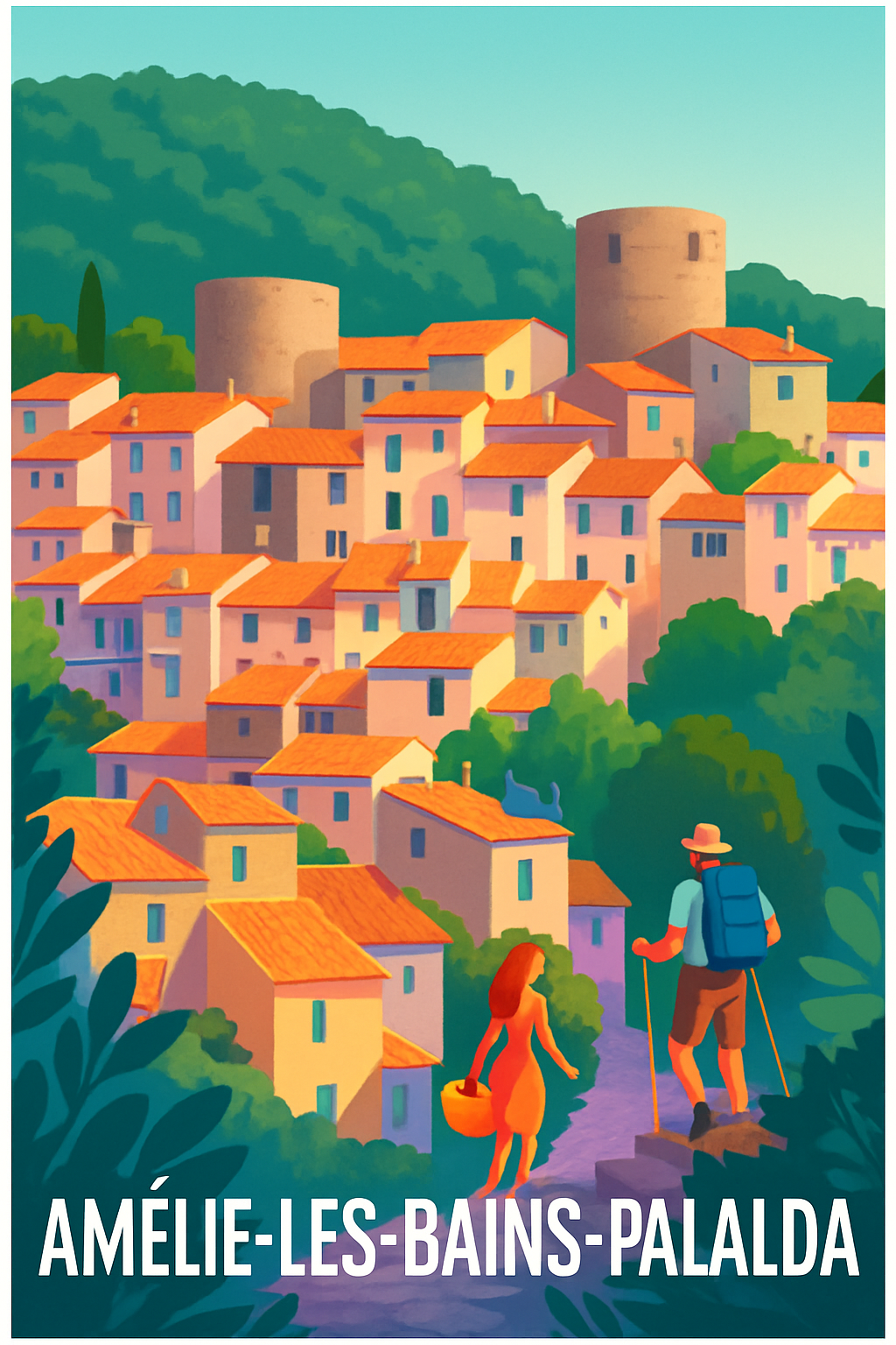 Affiche de Amélie-les-Bains-Palalda - Escapade en douceur au cœur du village