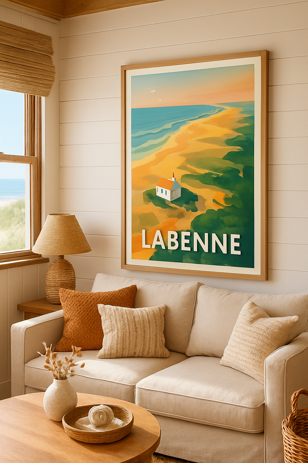 Mise en situation Affiche de Labenne - Évasion côtière ensoleillée