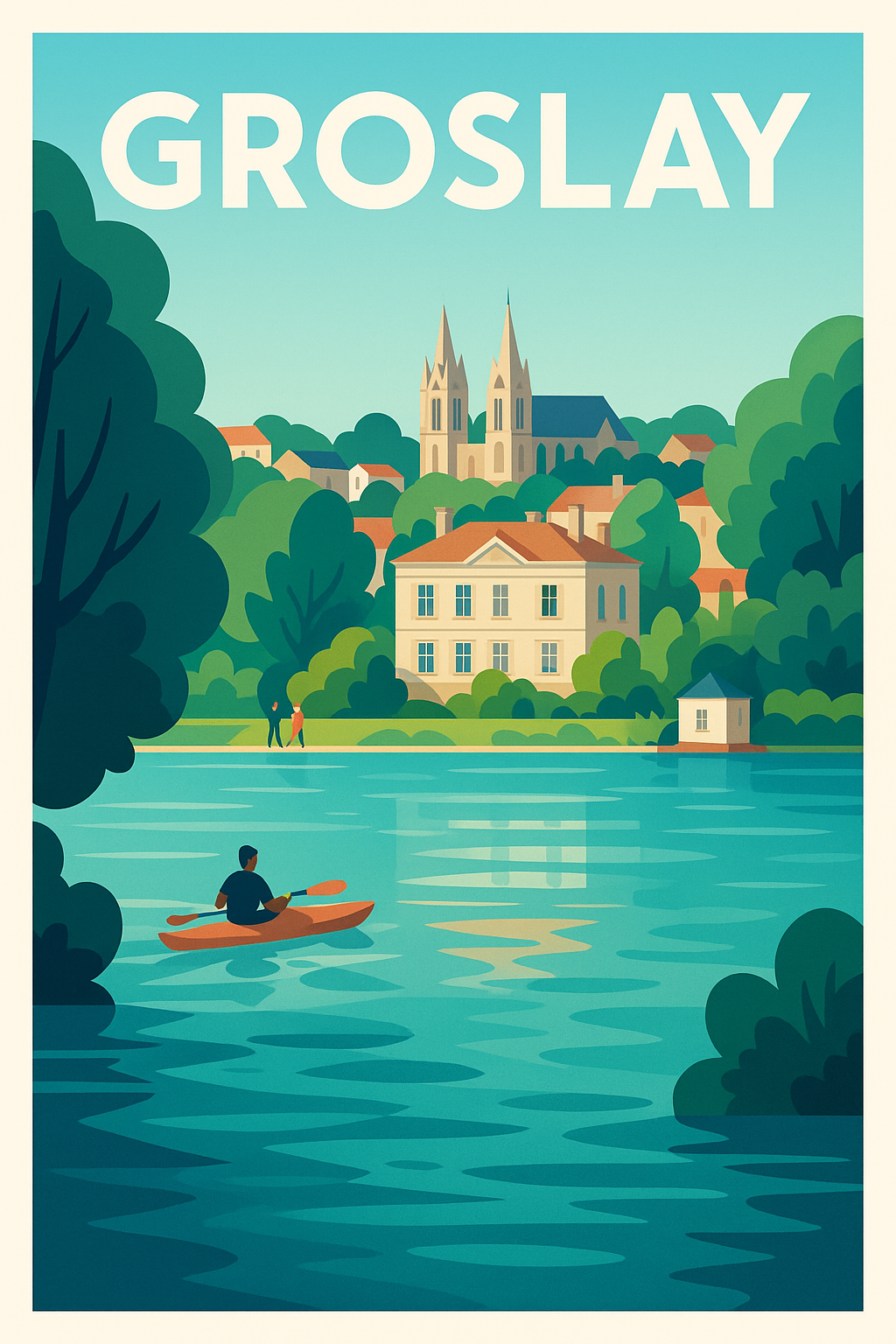 Affiche de Groslay - Évasion paisible au fil de l'eau