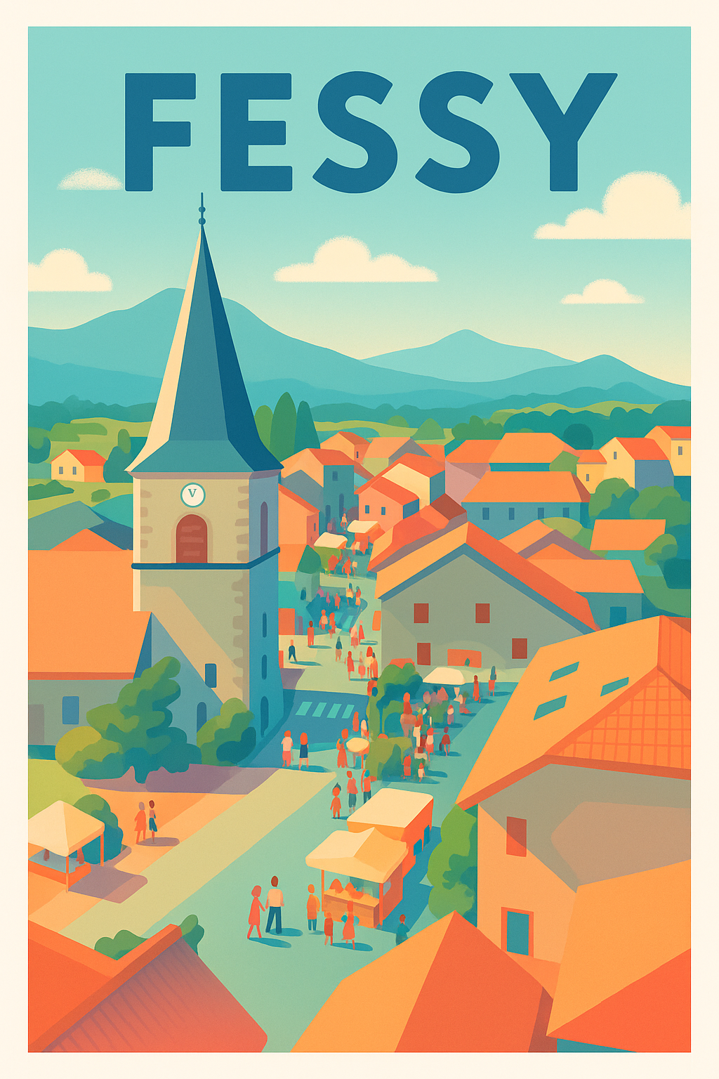 Affiche de Fessy - Charme et douceur d'un village animé