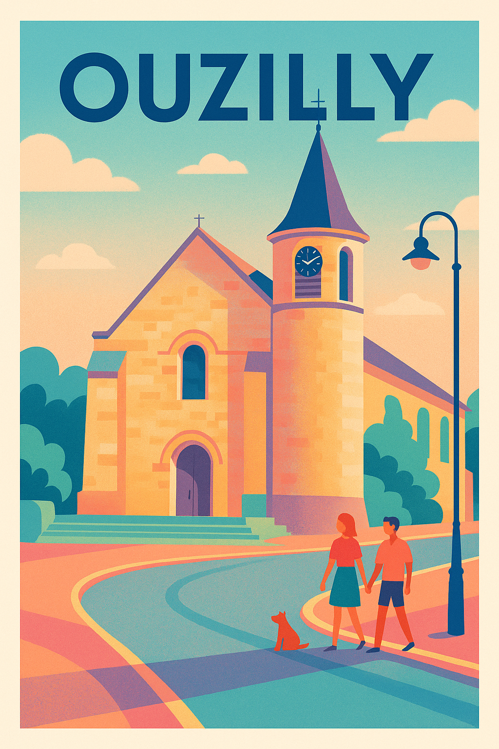Affiche de Ouzilly - Charme tranquille en pleine lumière