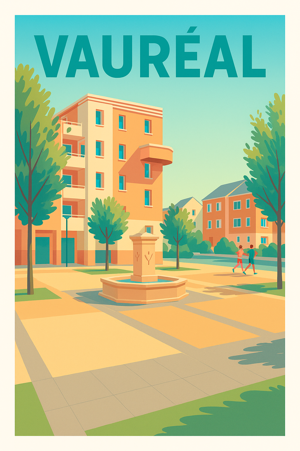 Affiche de Vauréal - L'Esprit Paisible de la Ville Verte