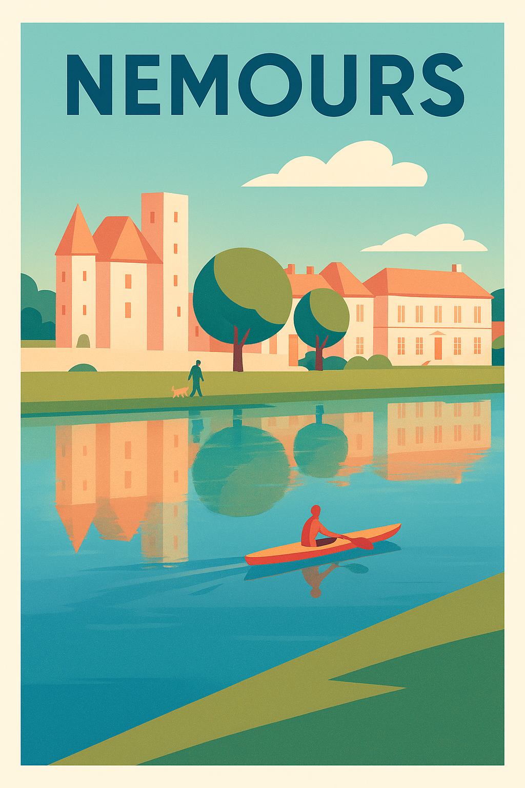 Affiche de Nemours - Balade paisible au fil de l'eau