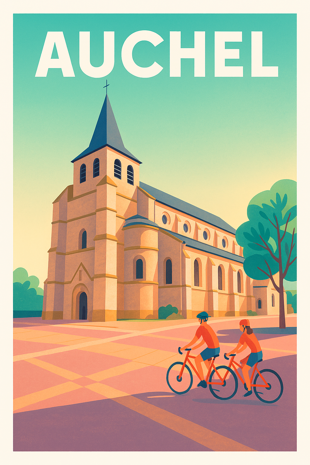 Affiche de Auchel - Douceur et balades à vélo au coeur de la ville