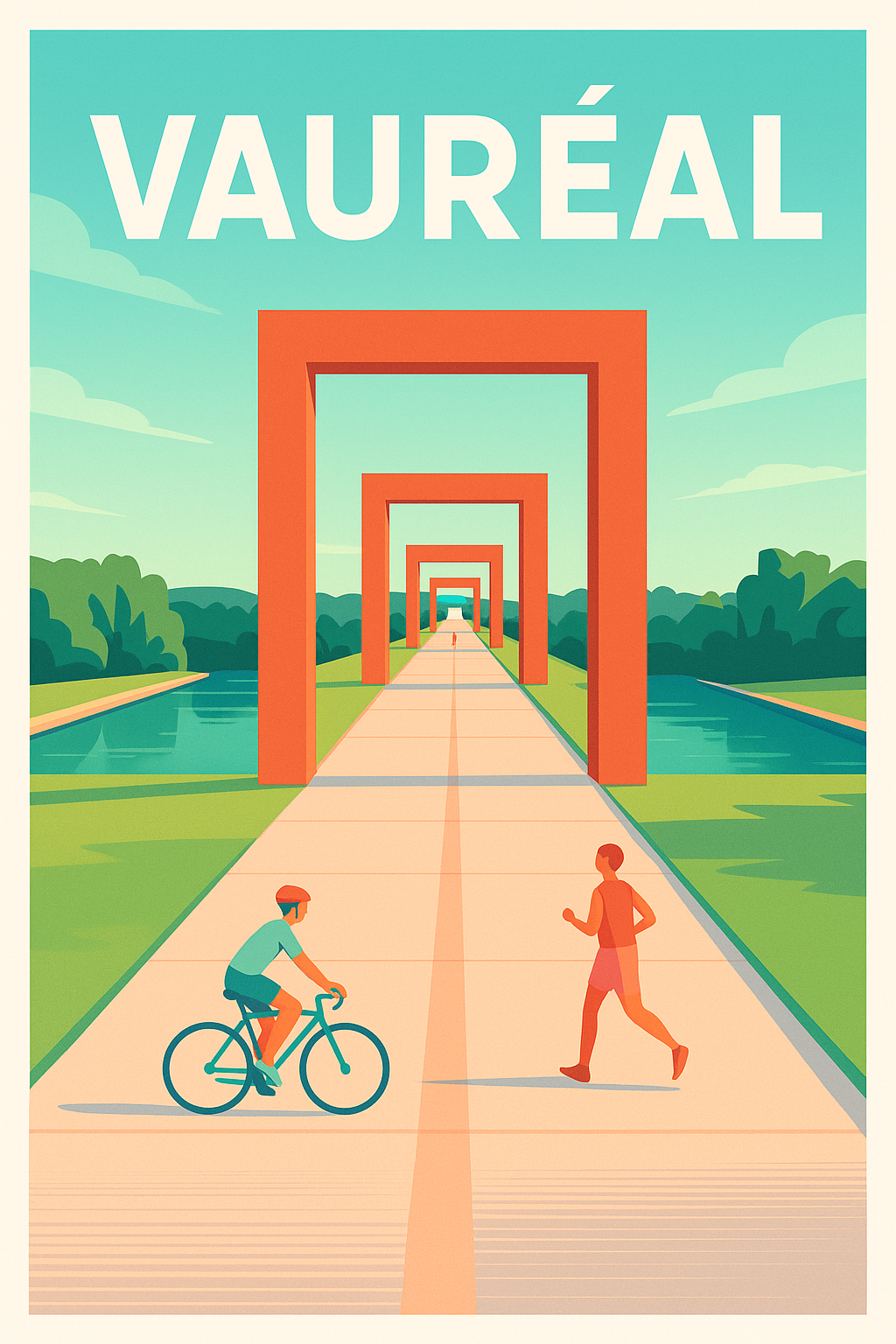 Affiche de Vauréal - L'Art du Chemin Infini