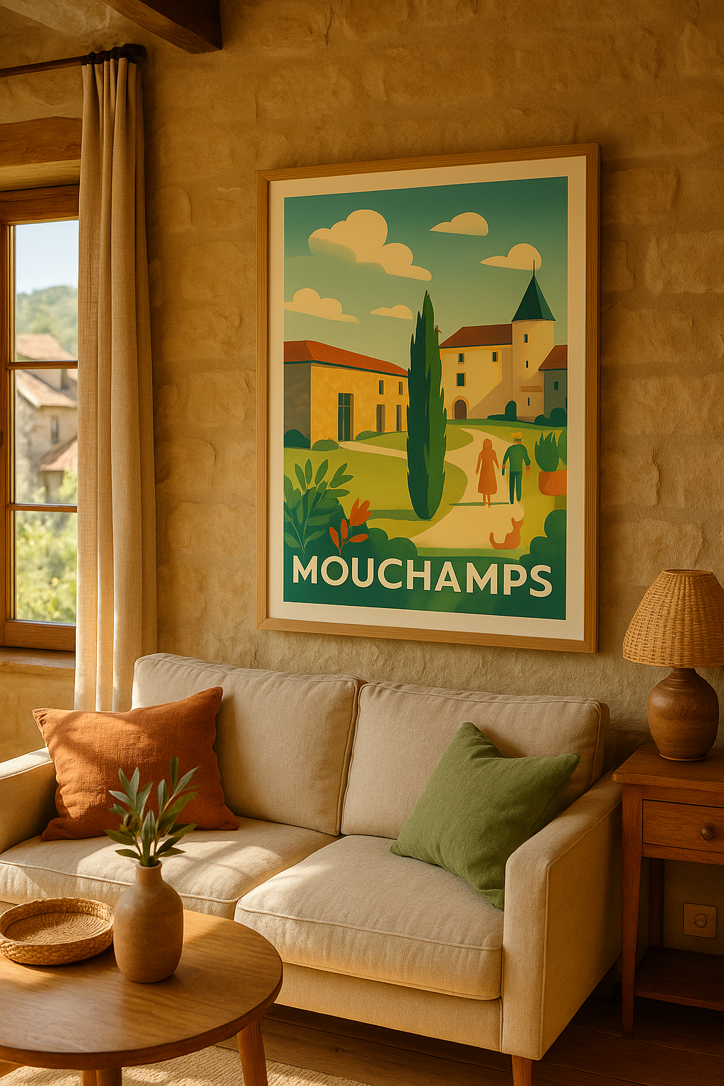 Mise en situation Affiche de Mouchamps - Charme bucolique et douceur de vivre
