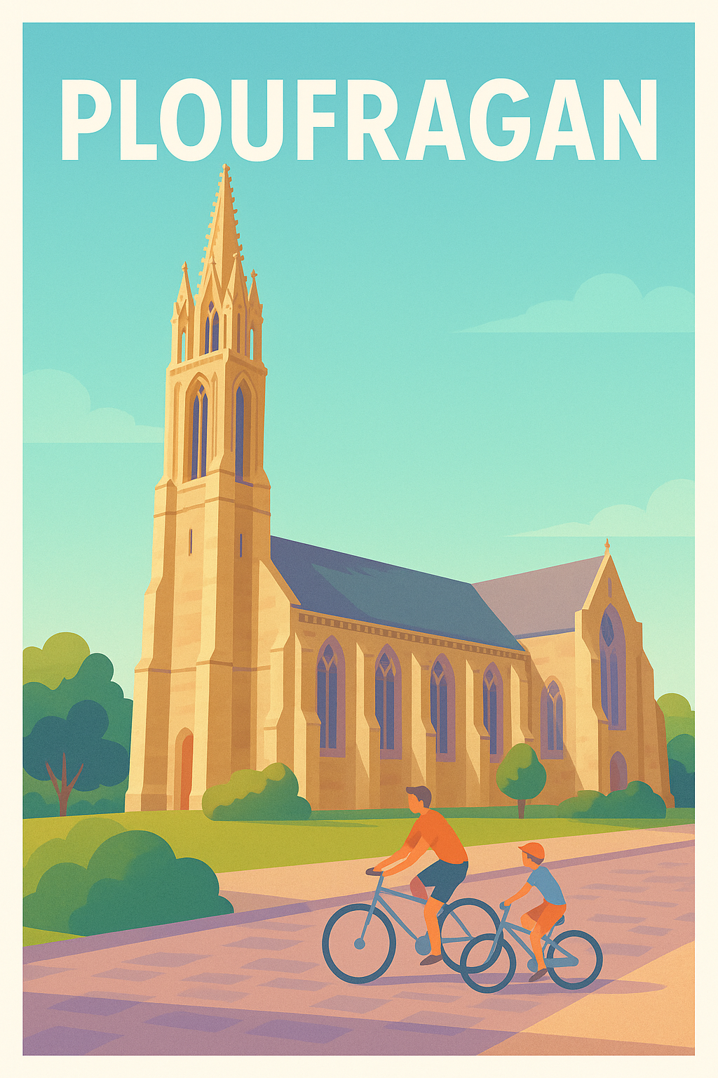 Affiche de Ploufragan - Douceur et sérénité à vélo