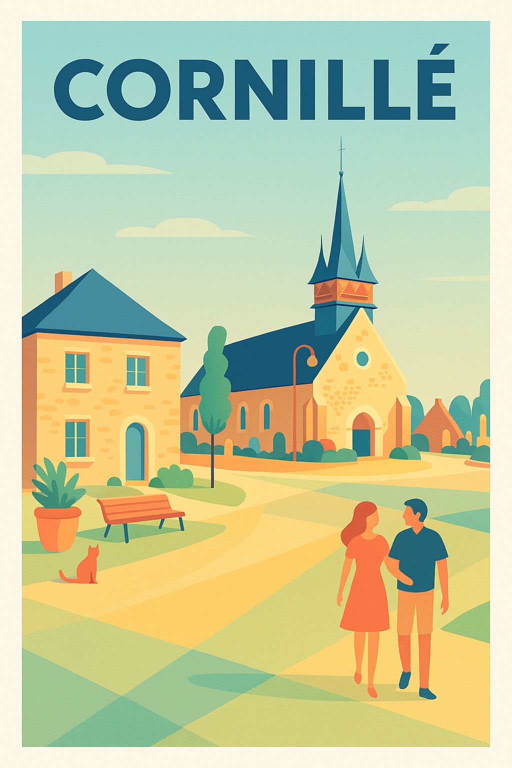 Affiche de Cornillé - Charme et sérénité au cœur du village