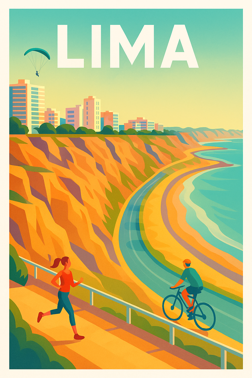 Affiche de Lima - Évasion sportive sur la côte péruvienne