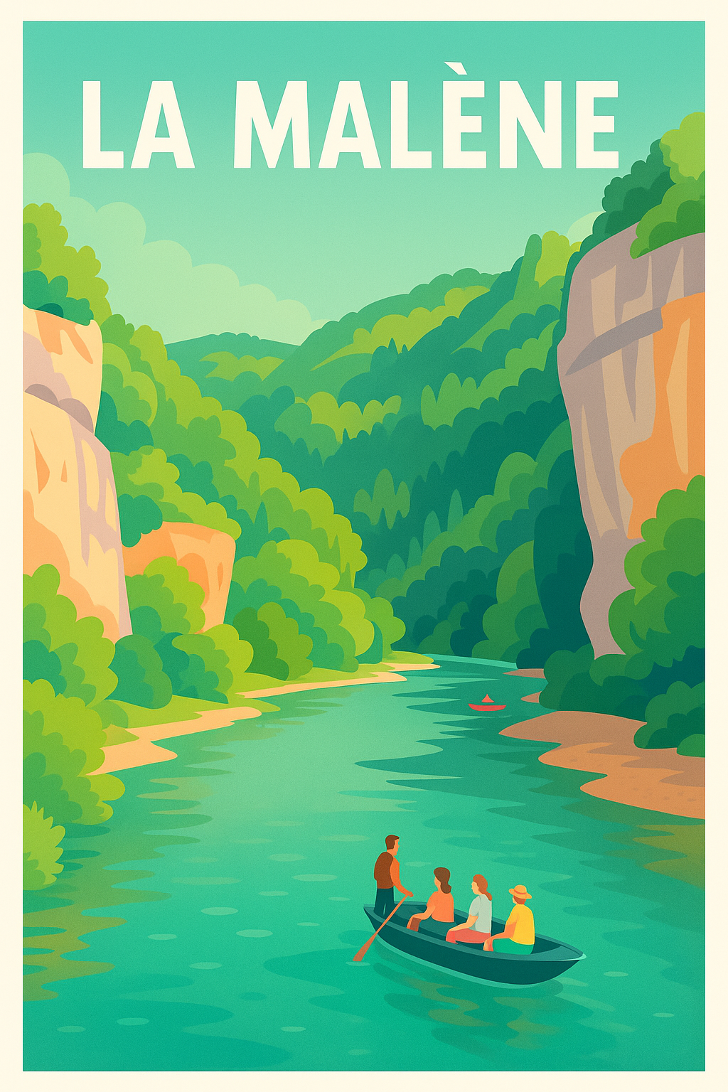 Affiche de La Malène - Évasion en pleine nature