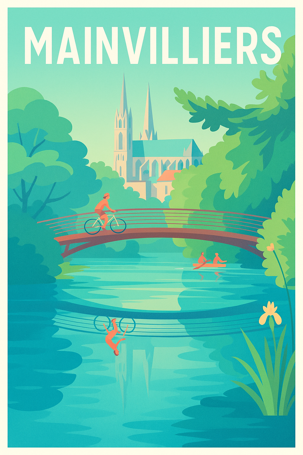 Affiche de Mainvilliers - Évasion et nature au fil de l'eau
