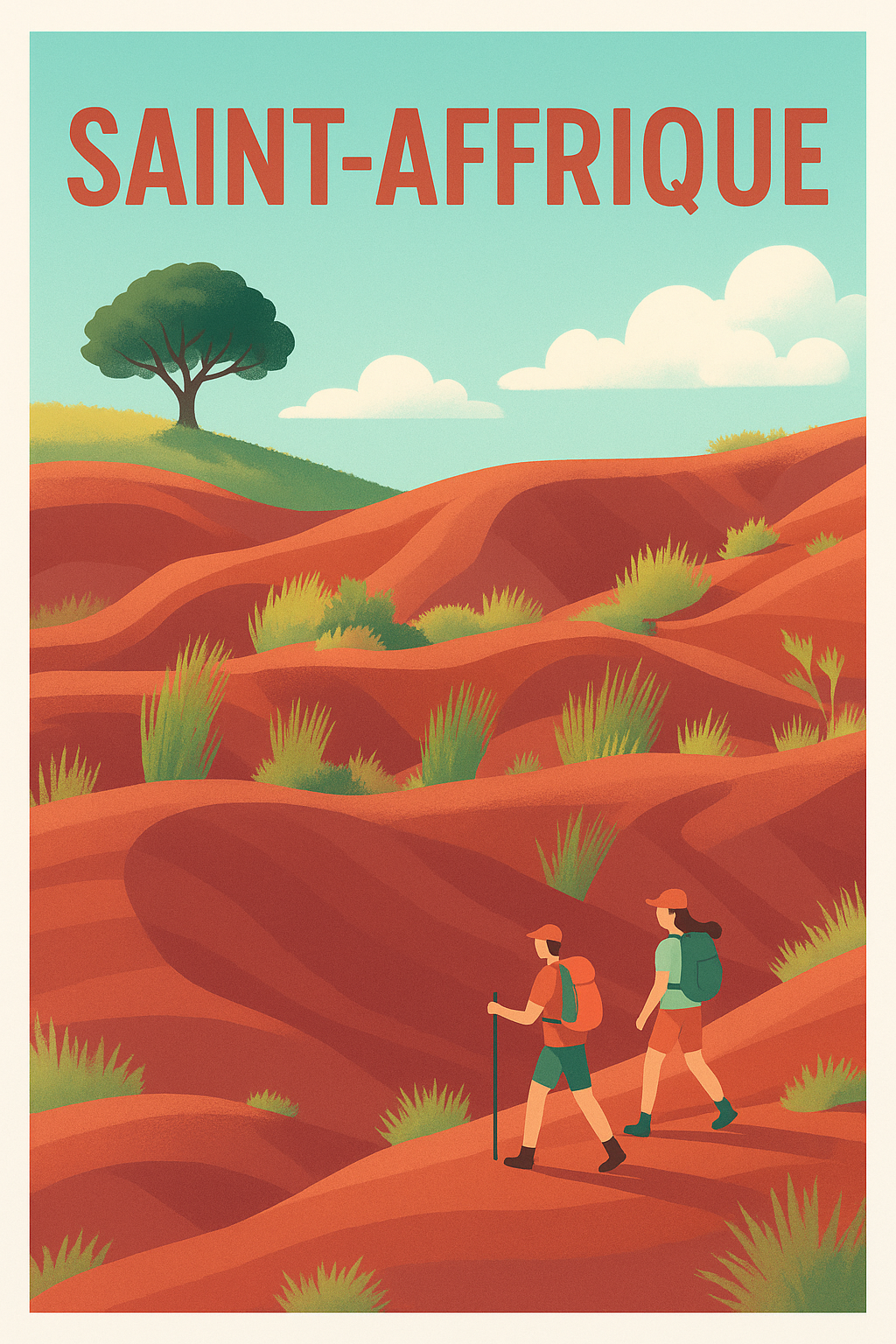 Affiche de Saint-Affrique - Invitation à la Randonnée Nature